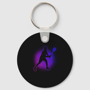 Chaveiro Jogadora de Badminton Badminton Feminino Squash Vo