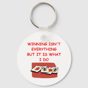 Chaveiro jogadores de cartas e pôquer