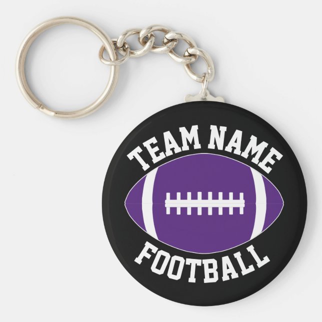 Chaveiro Jogadores de futebol roxos e treinadores personali (Frente)