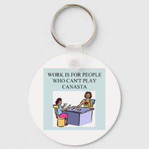 Chaveiro jogadores de jogos do canasta)