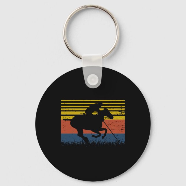 Chaveiro Jogadores de Polo Cavalo Ancorado Equestre (Frente)