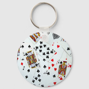 Chaveiro Jogando jogos de cartas