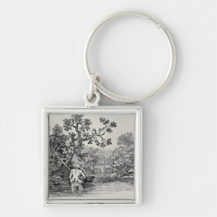 Chaveiro Jogando um salmão