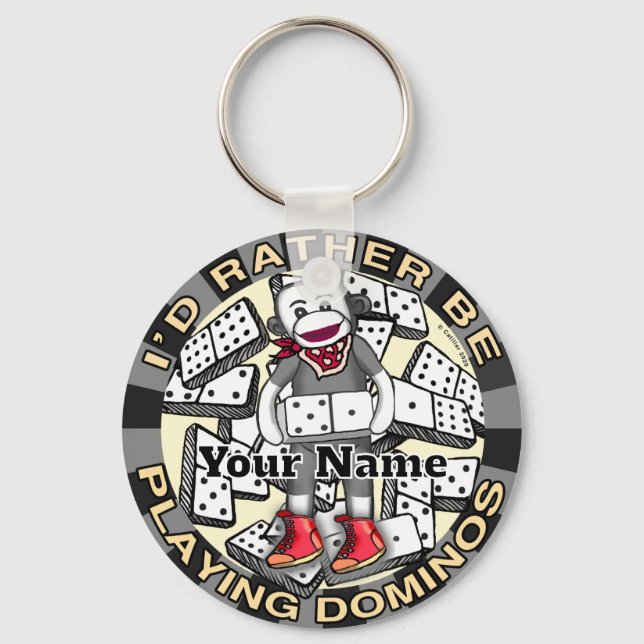 Chaveiro Jogar Dominó (Frente)