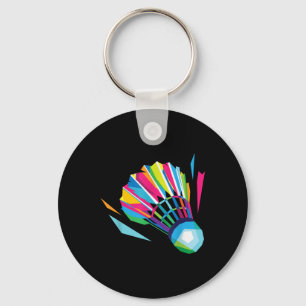 Chaveiro Jogo de Badminton Esporte de Peteca Badminton Pop
