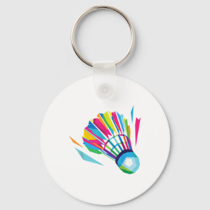 Chaveiro Jogo de Badminton Peteca Esporte Badminton Pop Art