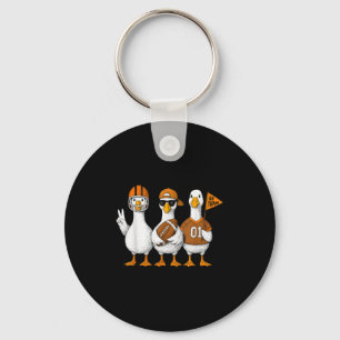 Chaveiro Jogo de Futebol de Outono de Pato de Ganso Bobo En