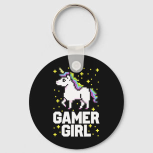 Chaveiro Jogo de Vídeo Gamer Bonito Galáxia Arco-Íris Unicó