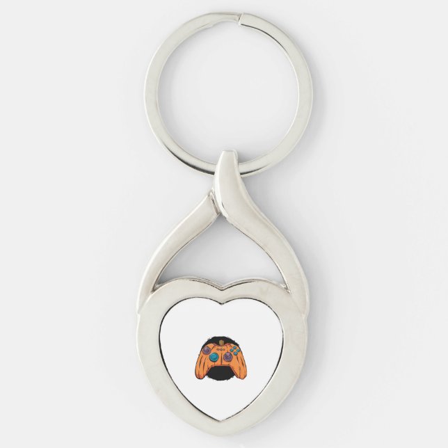 CHAVEIRO JOGOS PUMPKIN GAMEPAD HALLOWEEN (Frente)