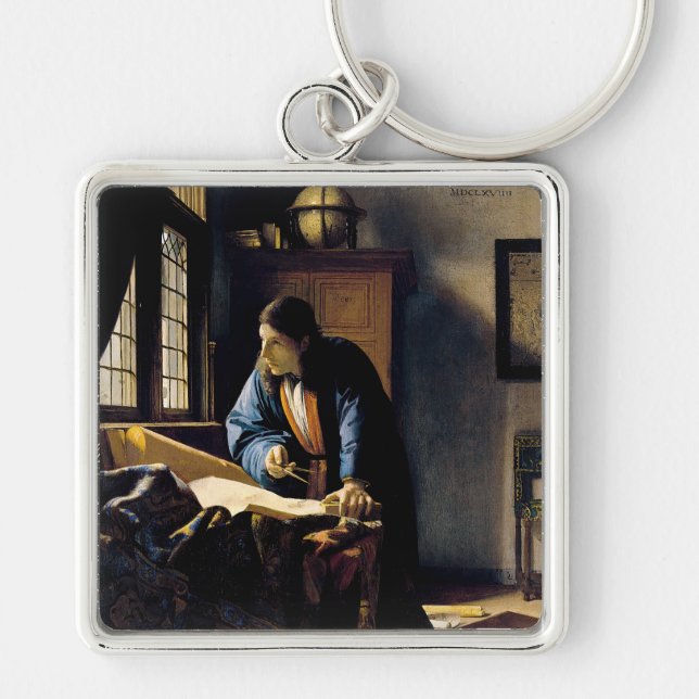 Chaveiro Johannes Vermeer - A Geógrafa (Frente)