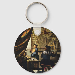 Chaveiro Johannes Vermeer's A Arte da Pintura por volta de