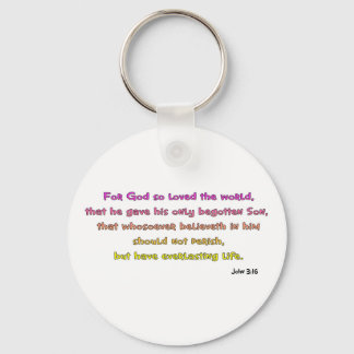 Chaveiro John 3:16 Presente Cristão