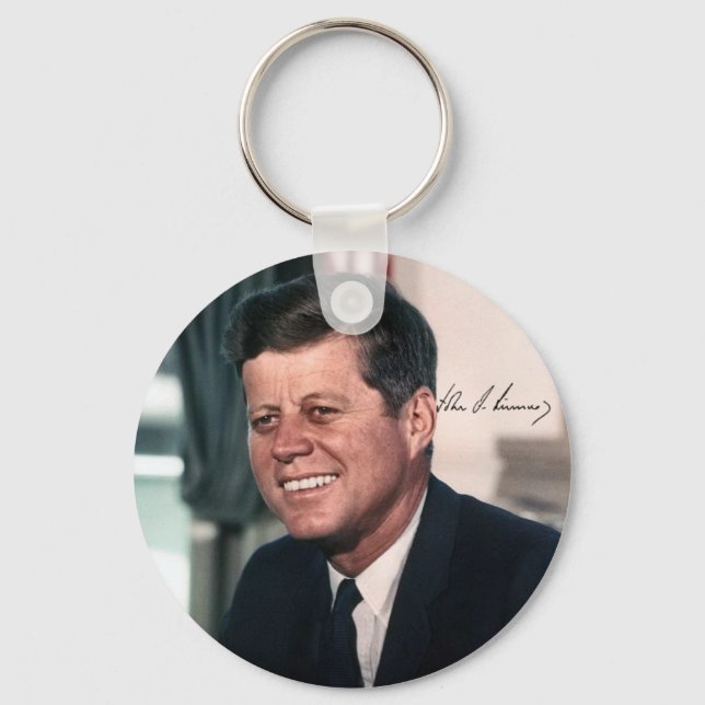 Chaveiro John F. Kennedy White House - Retrato Colorido (Frente)