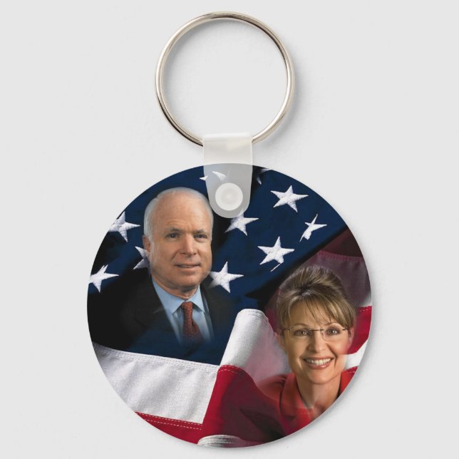 Chaveiro John McCain & Sarah Palin, Eleições 2008 (Frente)