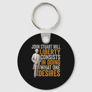 Chaveiro John Stuart Mill Filósofo Citação Estudo de Filoso