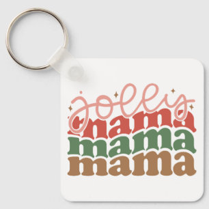 Chaveiro Jolly Mama Retro Groovy Feriados de Natal