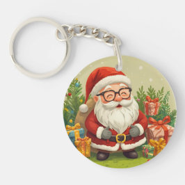 Chaveiro Jolly Santa Keychain Charm 