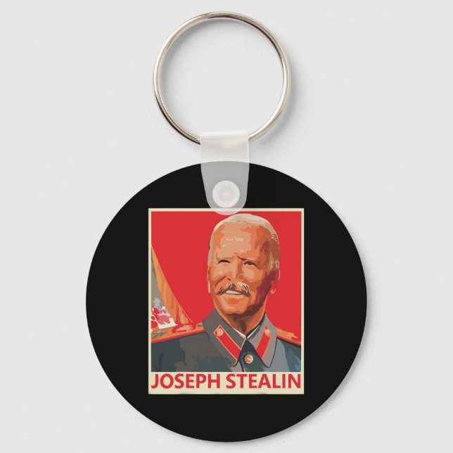 Chaveiro Joseph Stealin Anti Joe Biden Funny (Frente)
