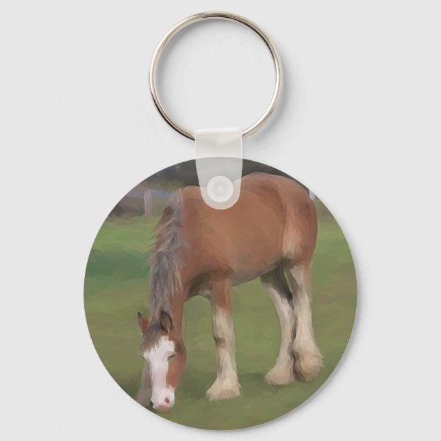 Chaveiro jovem Clydesdale (Frente)