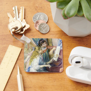 Chaveiro Jovens meninas no Piano de Pierre Renoir