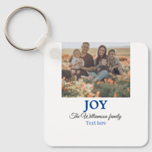 Chaveiro Joy christmas adiciona nome de família presentes d