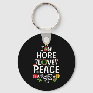 Chaveiro Joy Hope Adorava Homens Xmas da Família Árvore de 