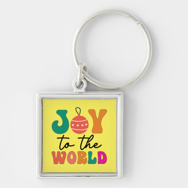 Chaveiro Joy to The World - Design de Natal-50835 (Frente)