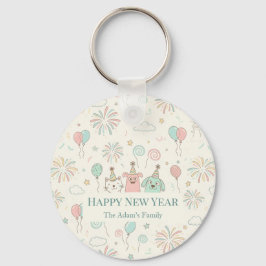 Chaveiro Joyful Happy New Year 2026 Keychain