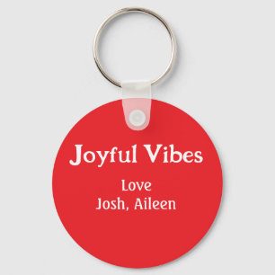 Chaveiro Joyful Vibes Red Natal feriados ama a família si