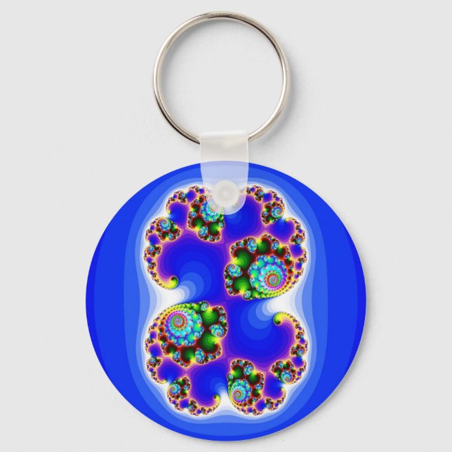 Chaveiro Julia Set Mandelbrot Define Geometria Fractal (Frente)