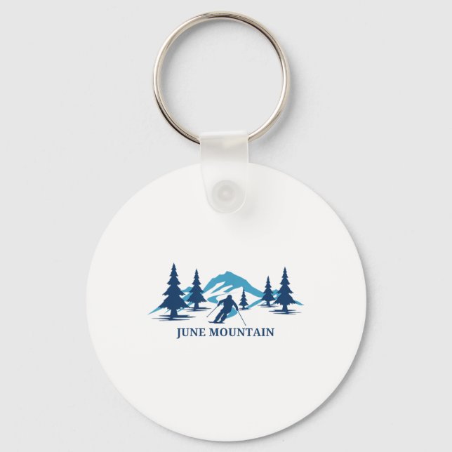 Chaveiro June Mountain California Ski Resort Skiier _ (Frente)