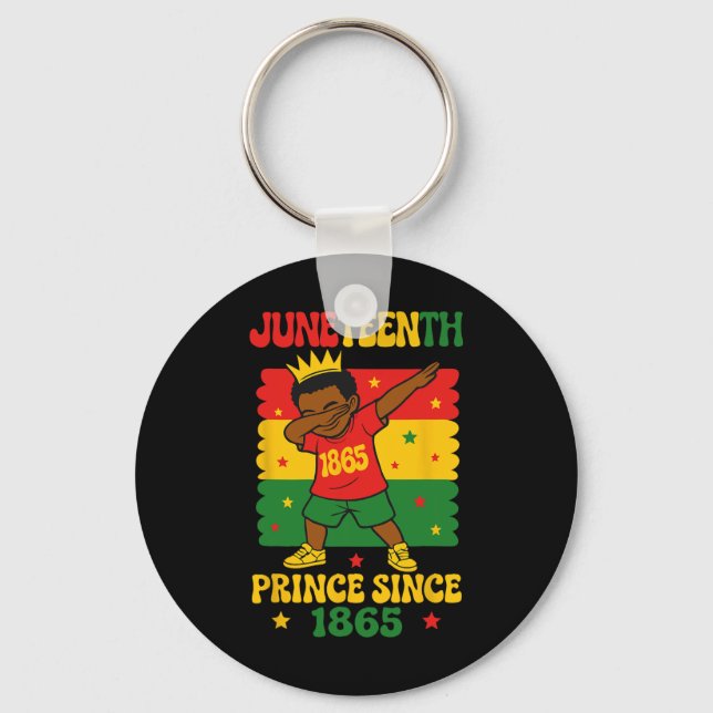 Chaveiro Juneteenth 1865 Garoto Radical Dançando Prince  (Frente)