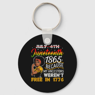 Chaveiro Juneteenth 1865 Porque Meus Ancestrais Não Eram Li