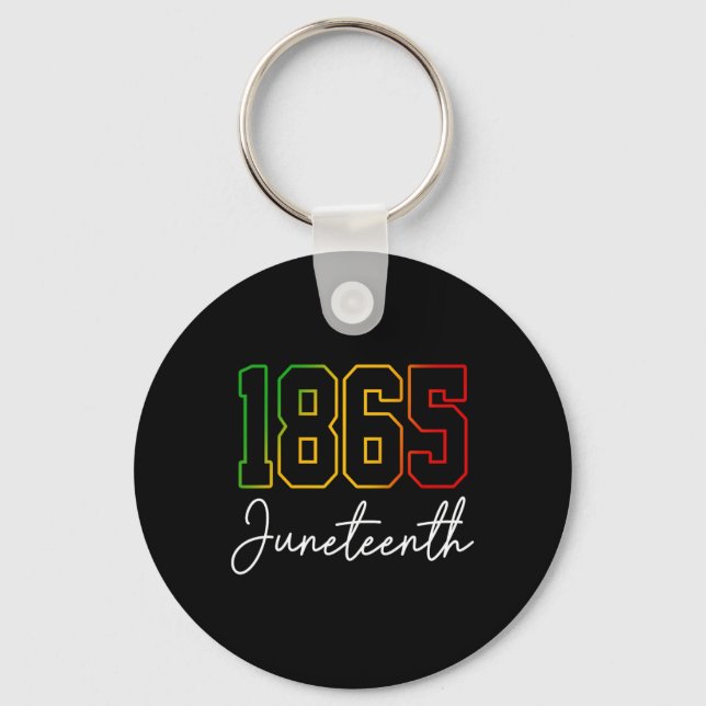 Chaveiro Juneteenth 1865 Você Consegue Celebração da Histór (Frente)