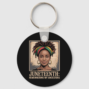 Chaveiro Juneteenth Lembrando a Liberdade dos Meus Ancestra