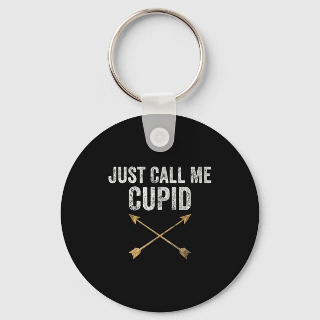 Chaveiro Just Call Me Cud Shirt Retro Arrow Valentine Day  (Frente)