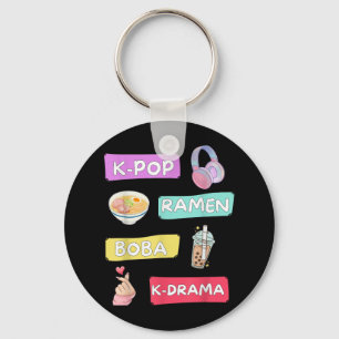 Chaveiro K-pop Ramen Boba K-drama Cute Kawaii T-shirt.png