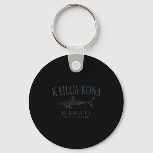 Chaveiro Kailua - kona havaí tubarão retro ardósia arte pes