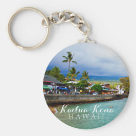 Chaveiro Kailua Kona Pier Hawaii - Pintor a óleo Arte Digit