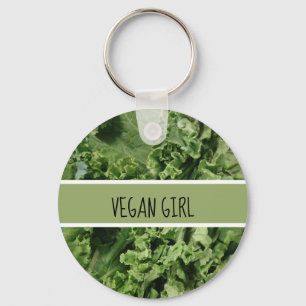 Chaveiro Kale Verde de Garota Vegan
