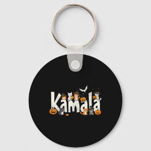 Chaveiro Kamala Halloween Cat Pumpkin Witch Hat Lover Kamal