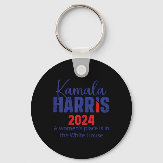 Chaveiro Kamala Harris 2024 Empoderando O Sonho Americano T (Frente)