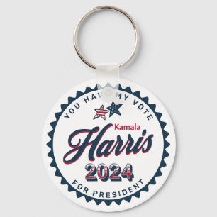 Chaveiro Kamala Harris 2024   Tem o meu voto
