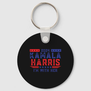 Chaveiro Kamala Harris Estou com a eleição dela em 2024