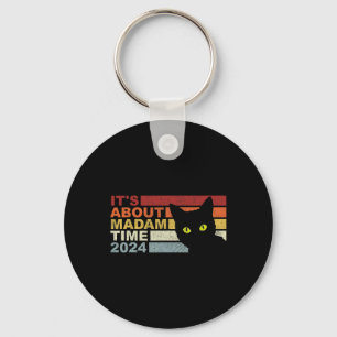 Chaveiro Kamala Harris W Cat 2024 É Sobre Madam Time Pre