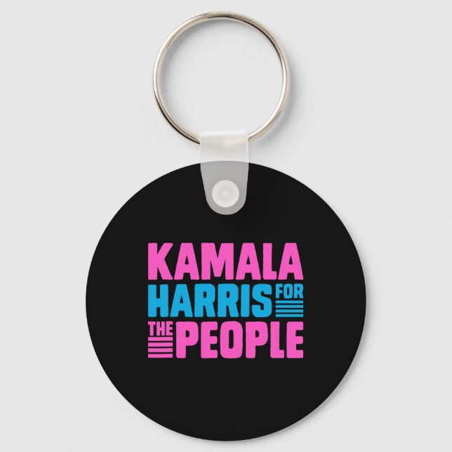 Chaveiro Kamala Para Todos Os Slogan Do Pessoas (Frente)