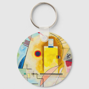 Chaveiro Kandinsky amarelo-vermelho-azul