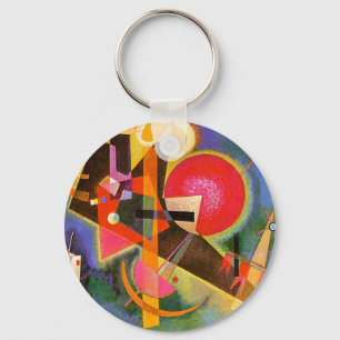 Chaveiro Kandinsky na corrente chave azul