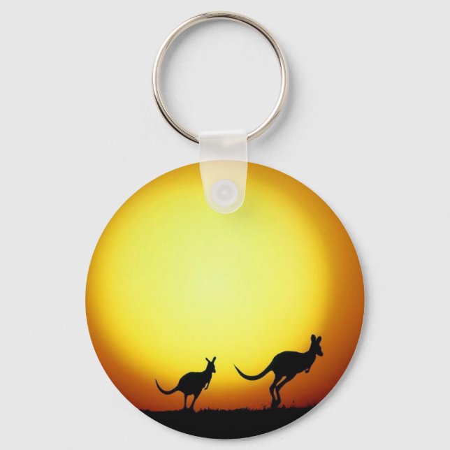 Chaveiro Kangaroos no australiano Outback (Frente)