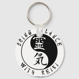 Chaveiro Kanji de Yin Yang Reiki